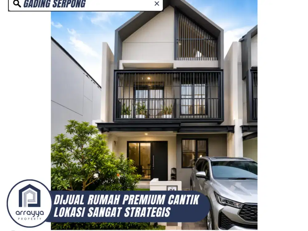 DIJUAL RUMAH CANTIK FULL FURNISH SIAP HUNI DI GADING SERPONG (AR86)
