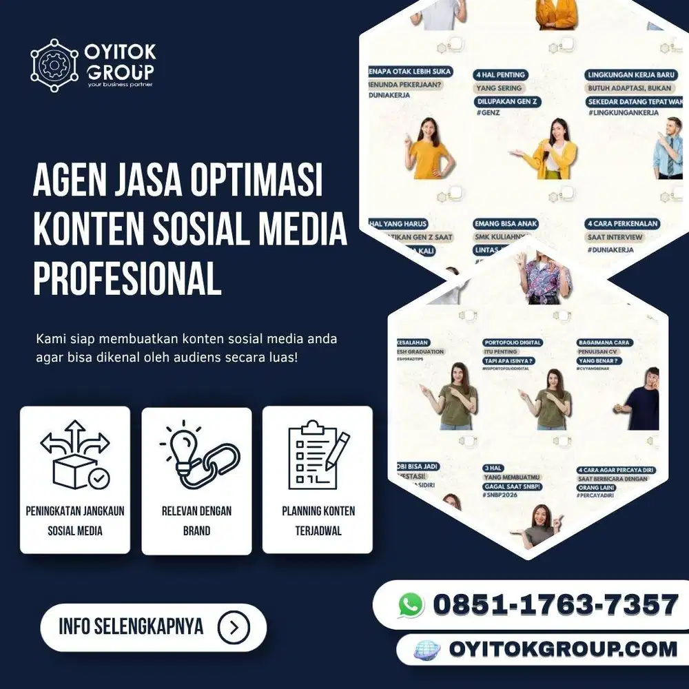 AGEN JASA OPTIMASI KONTEN SOSIAL MEDIA PROFESIONAL