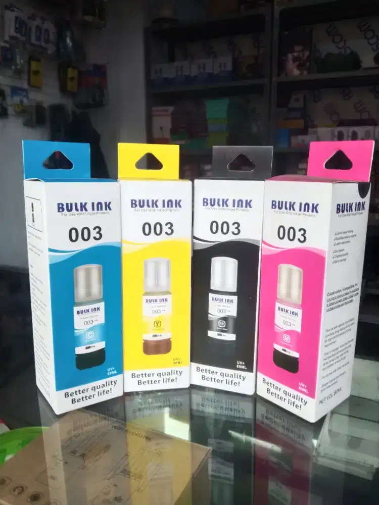 Tinta BULK INK SEPAKET,bisa eceran per warna juga