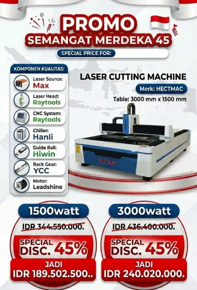 Promo Laser Cutting Machine