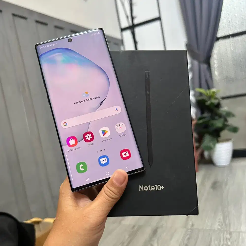 samsung galaxy note 10 plus 12/256gb SEIn shadow tipis siap pakai