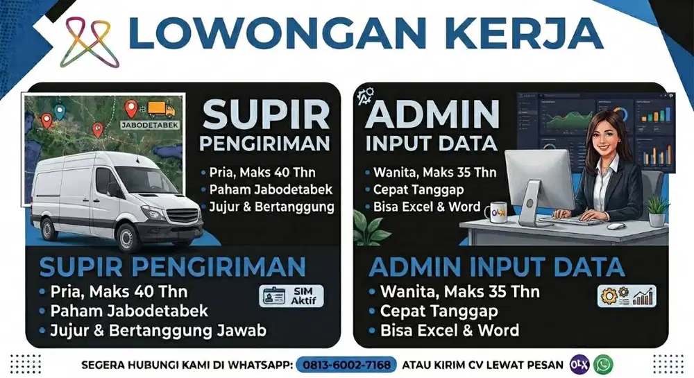 Lowongan Kerja Supir / Driver Pengiriman