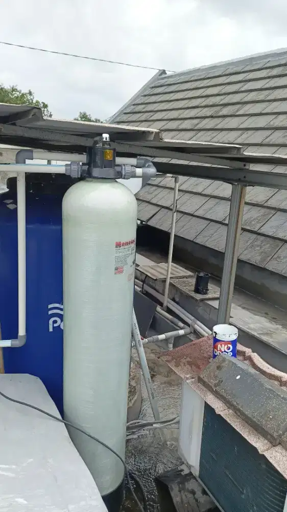 Filter air sepaket tabung frp1054/dengan 2media