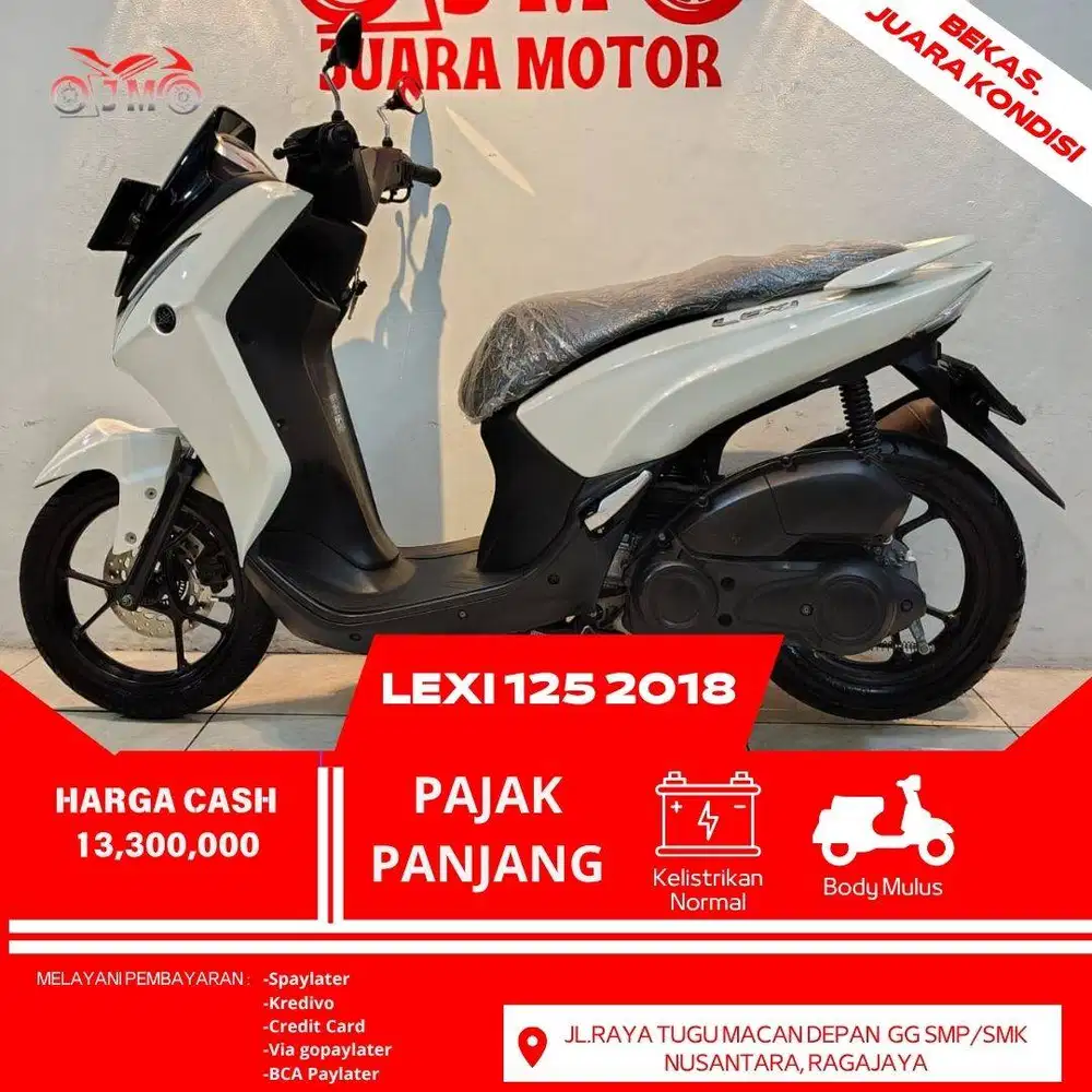 LEXI 125 THN 2018 SURAT LENGKAP PAJAK PANJANG UNIT SIAP PAKAI NO PR