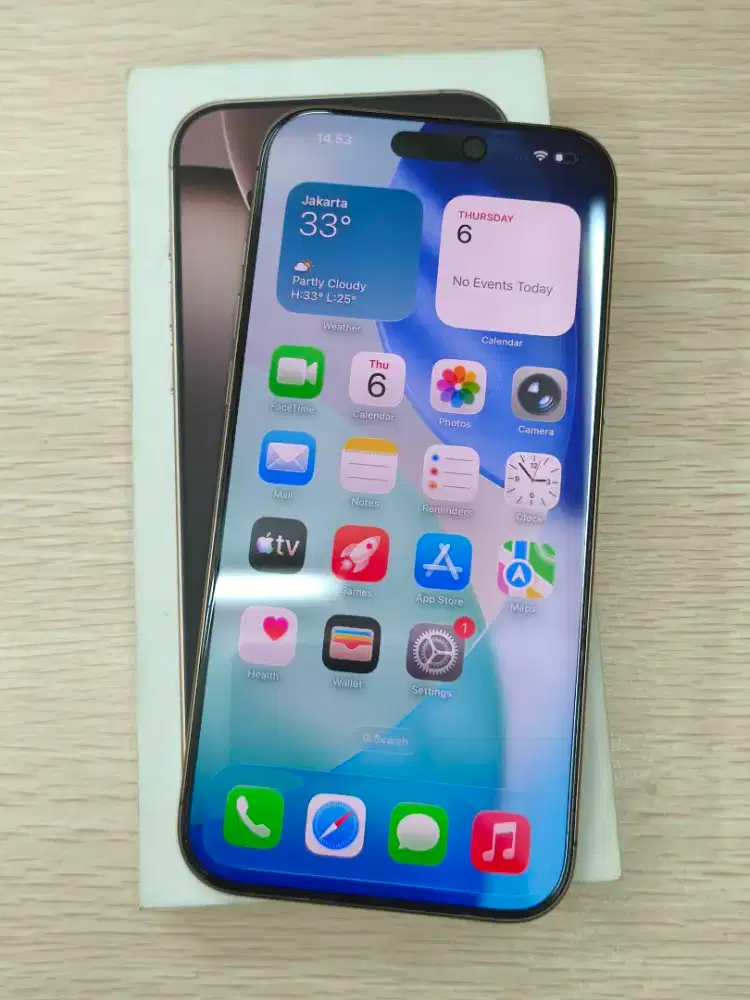 iPhone 16 Pro Max 256GB Mulus Like New Fullset Original no minus