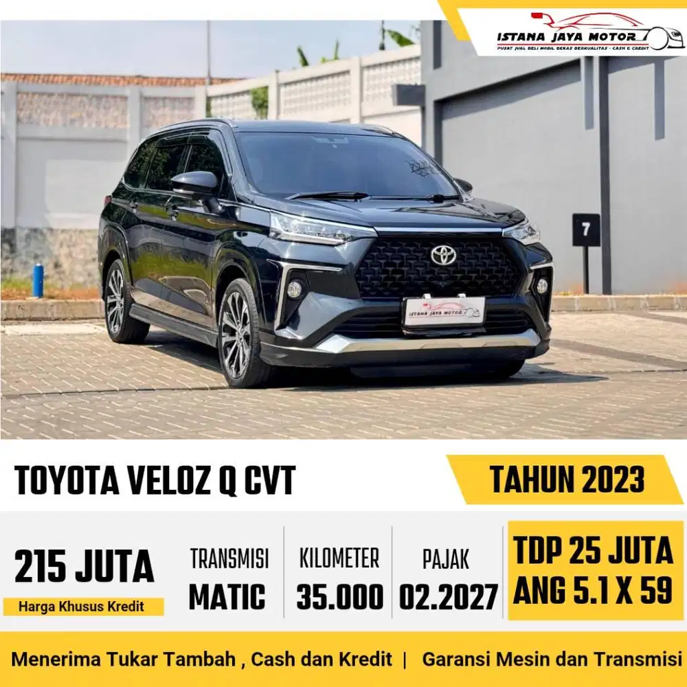 [FULL RECORD] Toyota Veloz Q CVT 1.5 Automatic 2023 Hitam