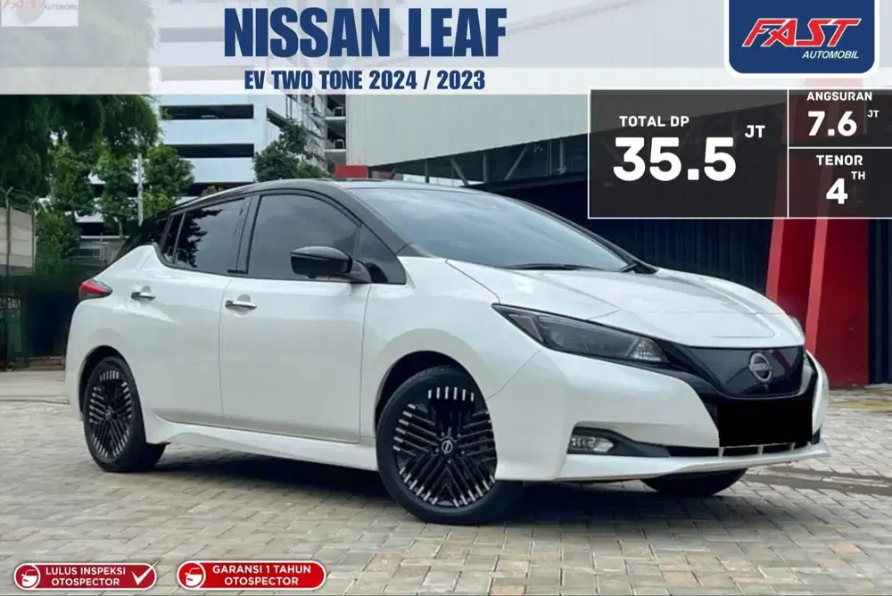 MOBIL LISTRIK DP 35JT NISSAN LEAF EV TWO TONE AT 2024 /2023 LOW KM11RB