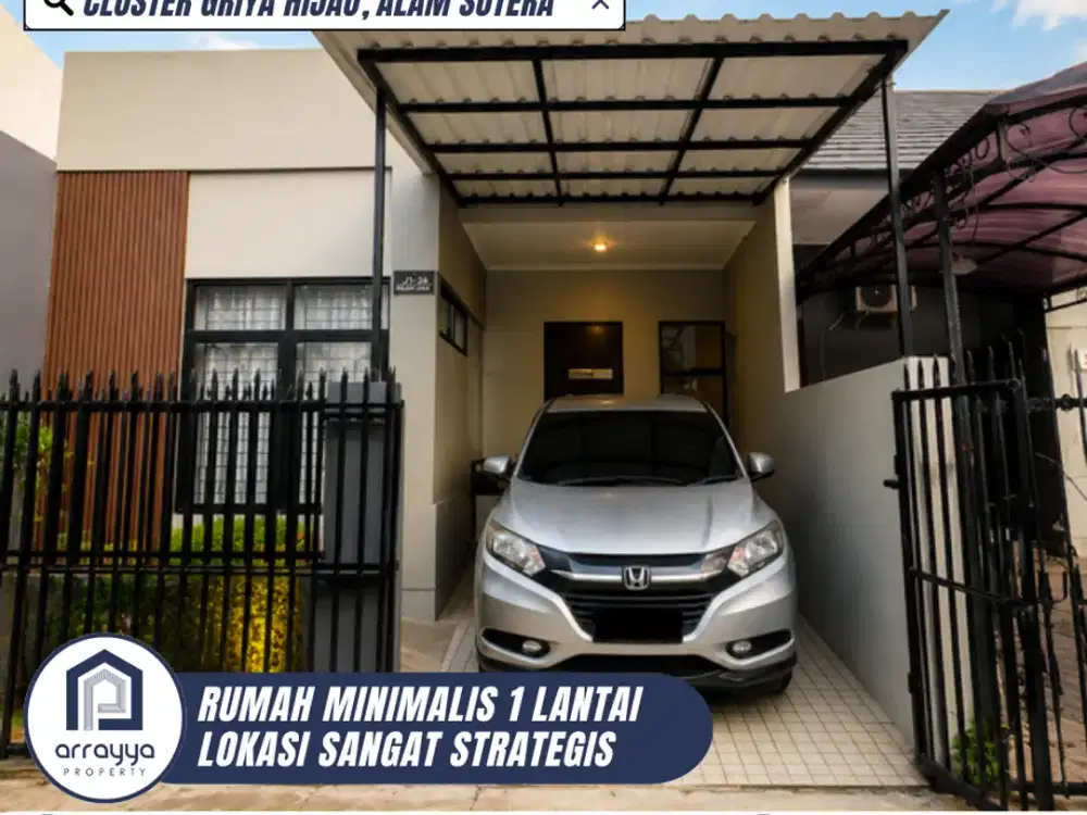 DIJUAL RUMAH CANTIK MINIMALIS LOKASI SANGAT STRATEGIS DI GRIYA HIJAU (DM88)