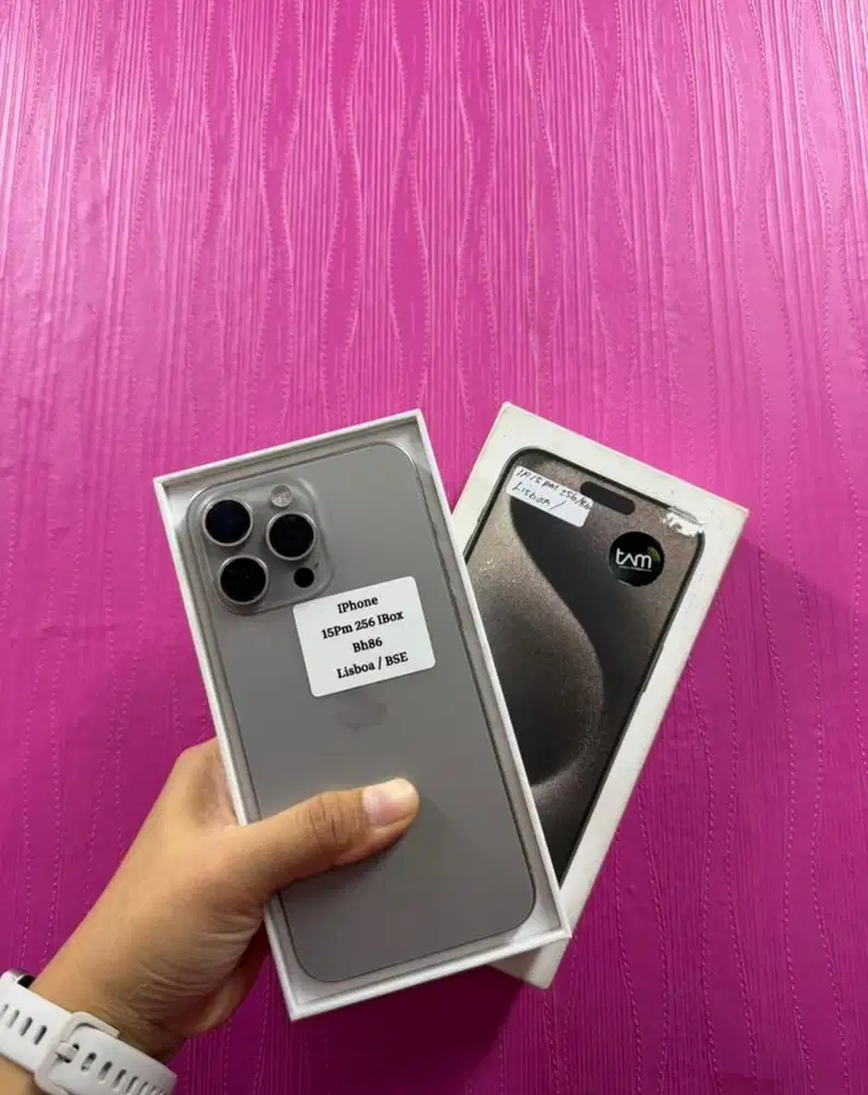iPhone 15 PRO MAX, 256GB, iBox, NATURAL TITANIUM