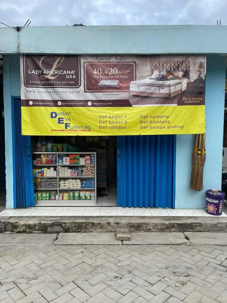 Kios dikontrakan pertahun daerah pondok jagung serpong utara