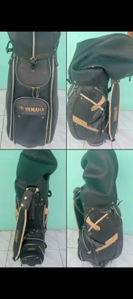 Tas stik golf vintage leather