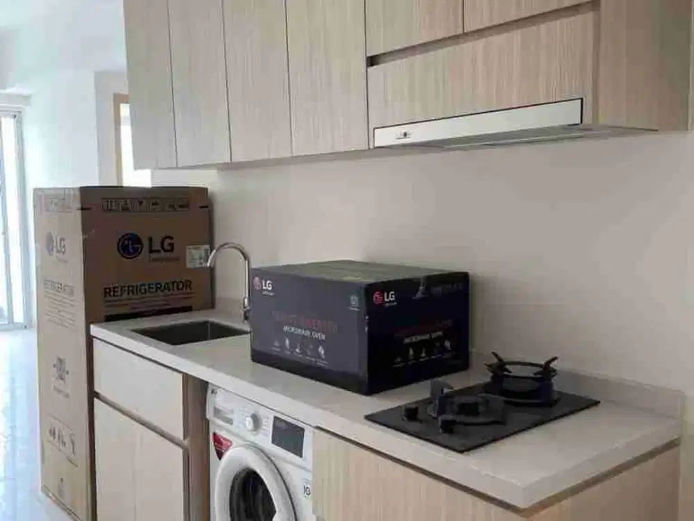 Disewakan apartemen sedayu city 3 kamar semi furnish di kelapa gading, jakarta utara