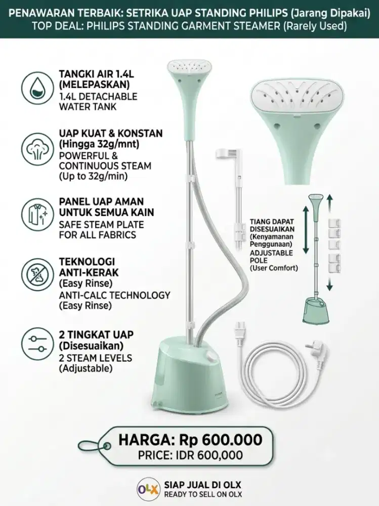 Setrika uap philips