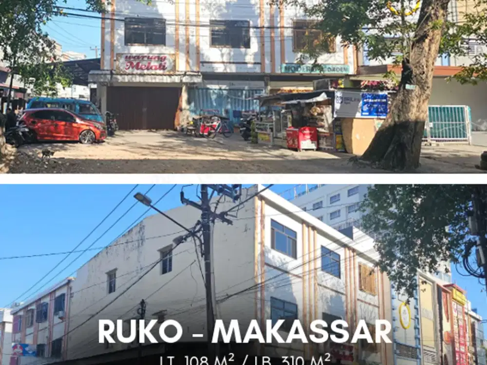 Dijual Ruko 3 Lantai Lokasi Srategis Rp. 5,3 M - Makassar