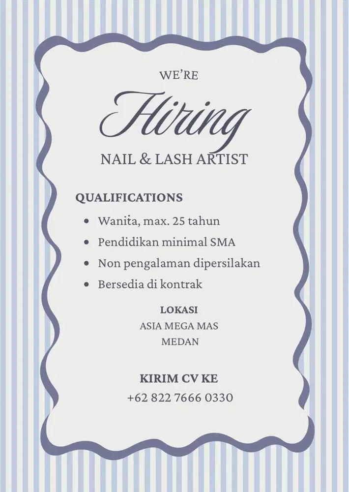 Lowongan kerja nail artist