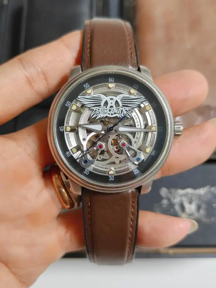 Aries gold x Aerosmith automatic limited edition bekas bagus original
