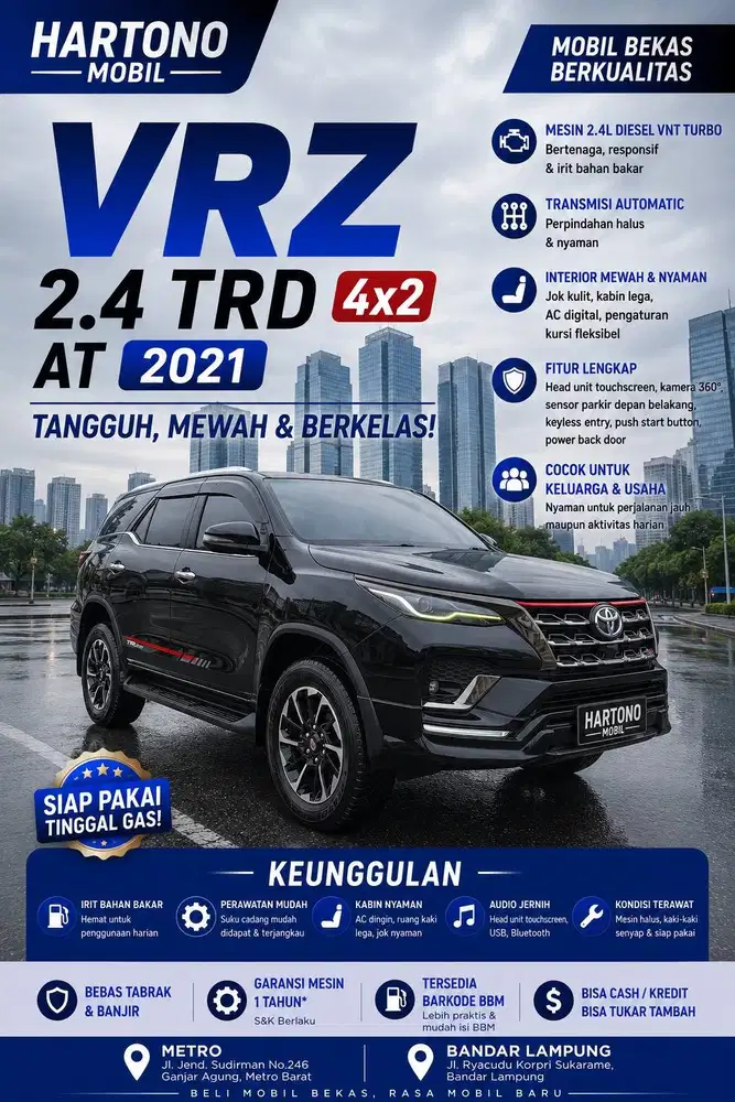 VRZ 2.4 TRD 4X2 AT 2021