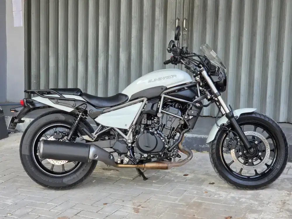 Moge Cruiser Kawasaki Eliminator 450 th 2023 Km7rb Like New Siap Gas