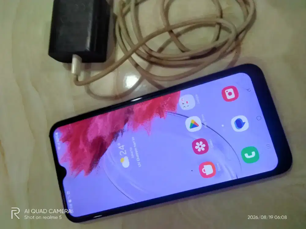 Samsung m34 (5G)8/128 normal semua minus kaca ts retak NFC .PAS