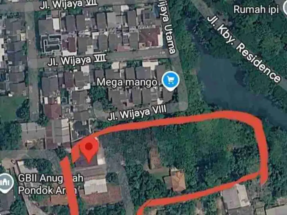 Di Jual Kavling di Jalan Jombang dekat Apartemen Icon Bintaro dan Kebayoran Residence