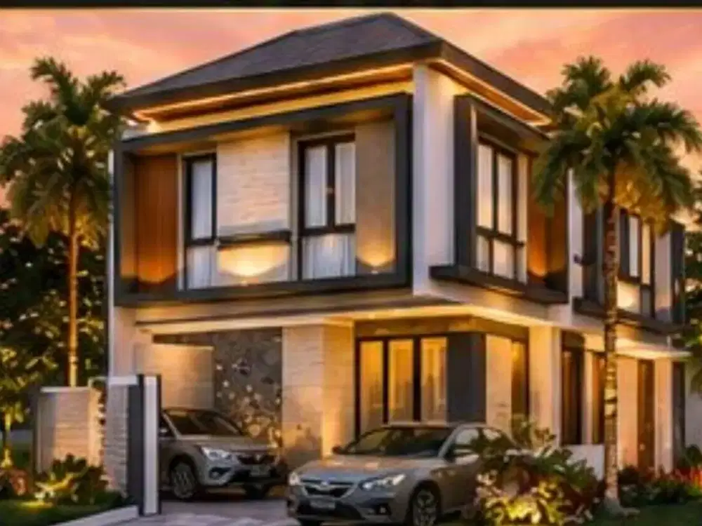 Rumah 2 Lantai Baru Minimalis Hook di Taman Pondok Indah Wiyung