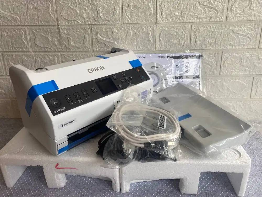 Scanner Epson WorkForce DS-730N Dokumen A4 Duplex ADF LAN USB