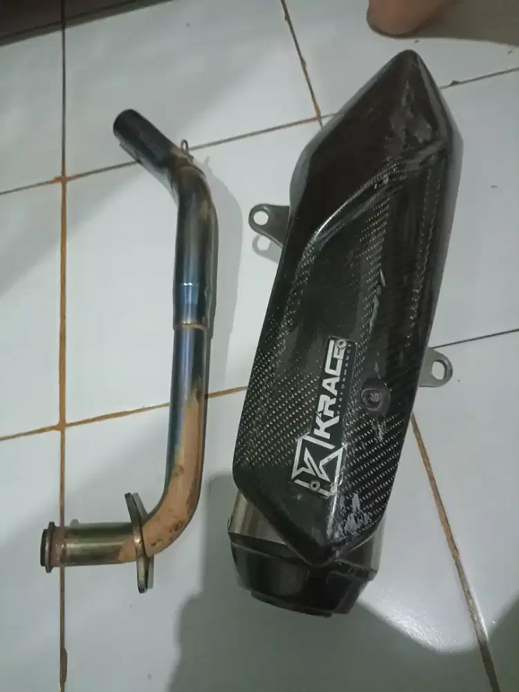 knalpot krace nmax old carbon leheran sunblue 1.4 nego