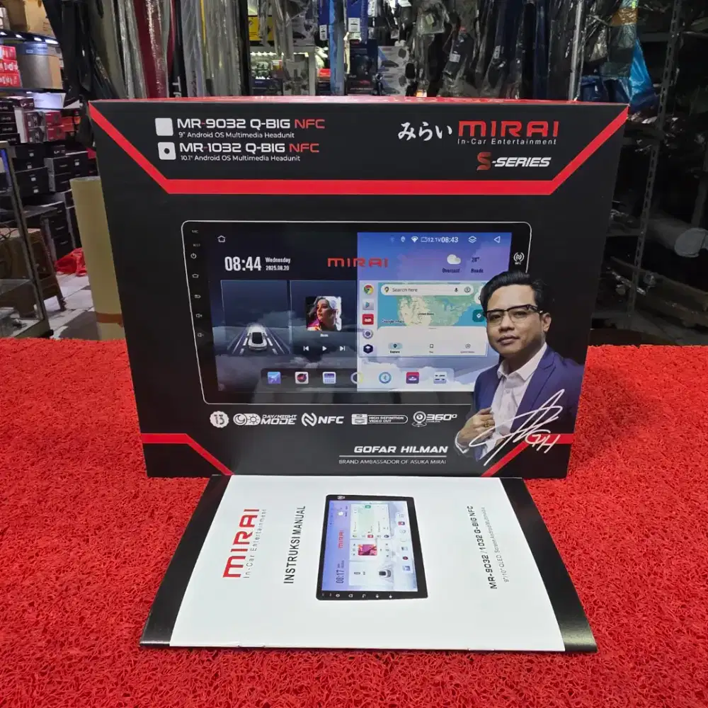 Head Unit Android MIRAI S-SERIES MR-1032 Q-BIG NFC 4GB+64GB QLED 10 in