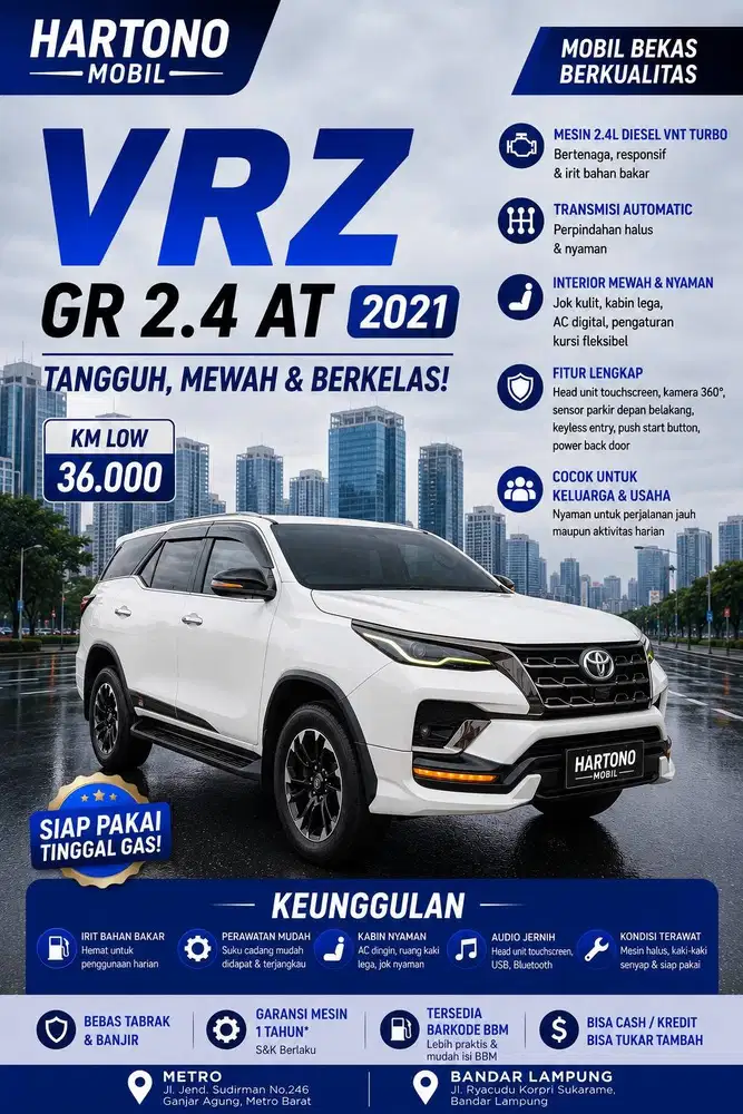 VRZ GR 2.4 AT 2021 PUTIH