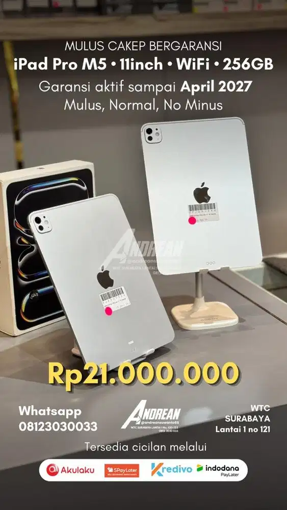 Second Ipad Pro M5 11inch wifi 256gb