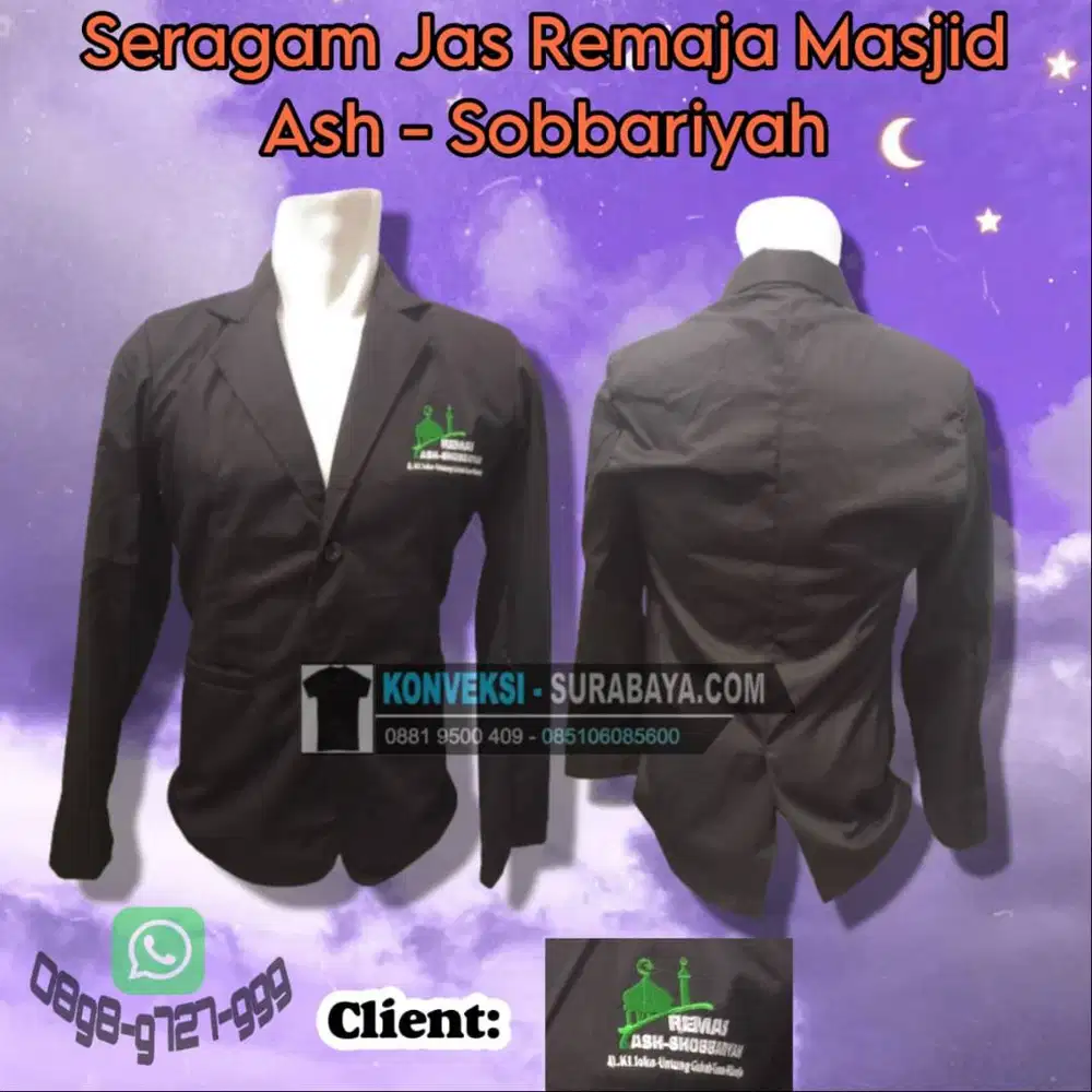 Custom Jas Almamater Full Bordir Surabaya - Pas untuk OSIS & Organisas