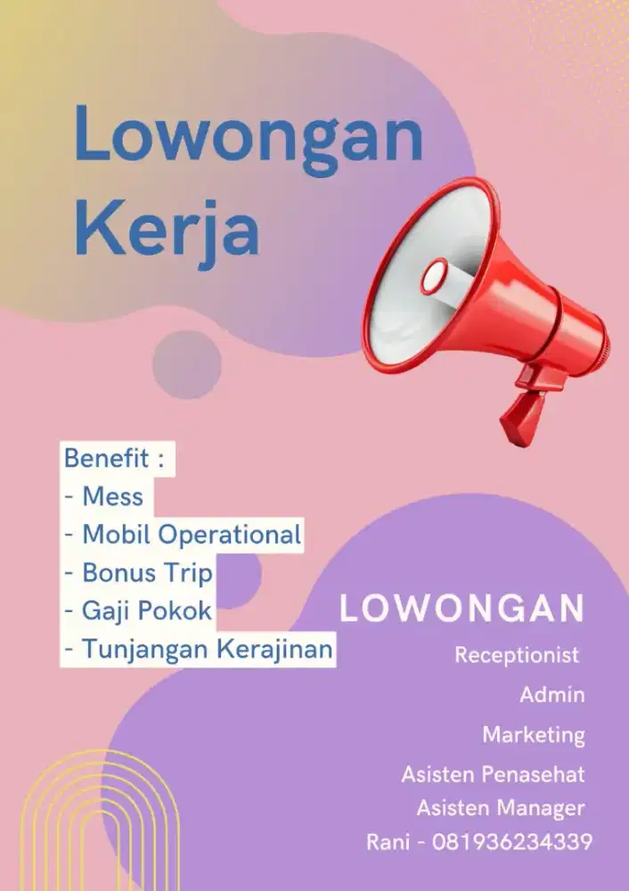 DIBUTUHKAN SEGERA!!!