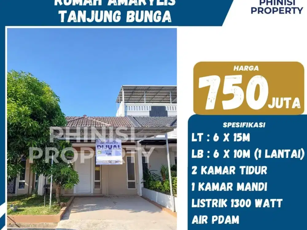 DIJUAL Rumah di Amaryllis Tanjung Bunga