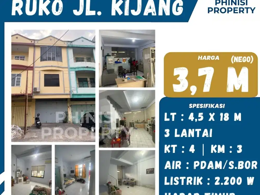 DIJUAL Ruko di Jalan Kijang