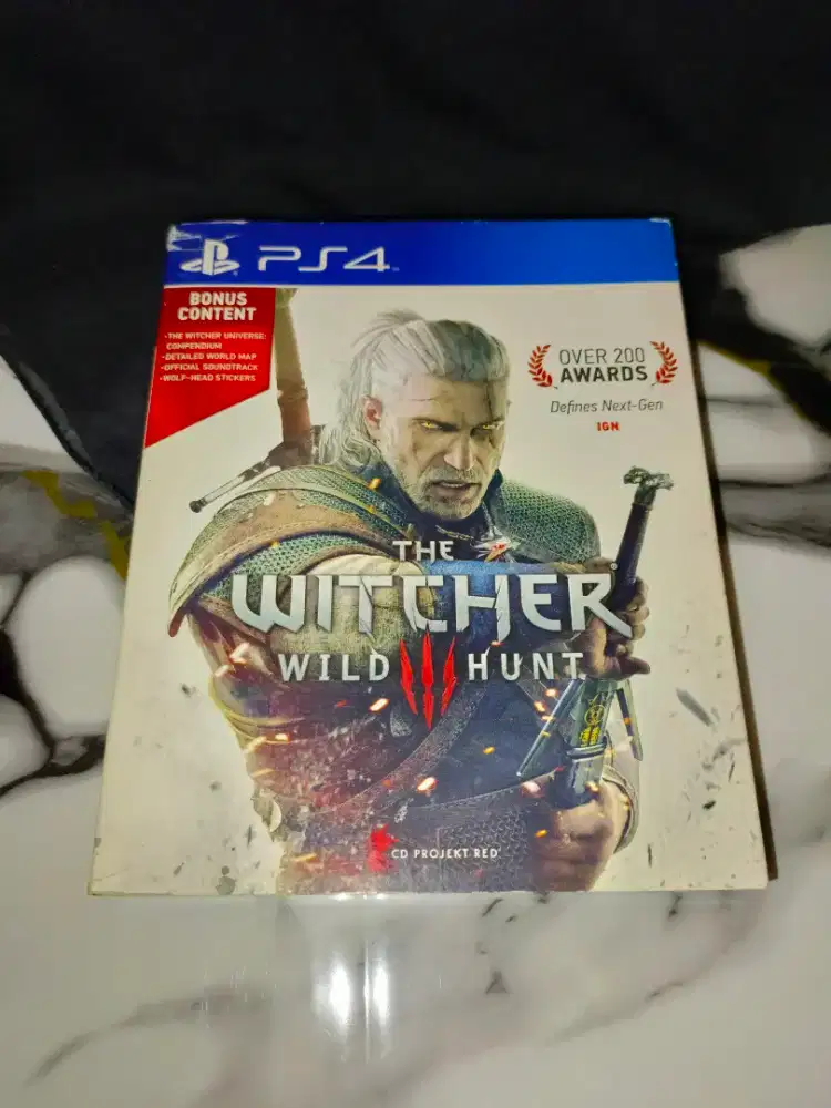 JUAL KASET PS 4 THE WITCHER 3 BOOKCASE