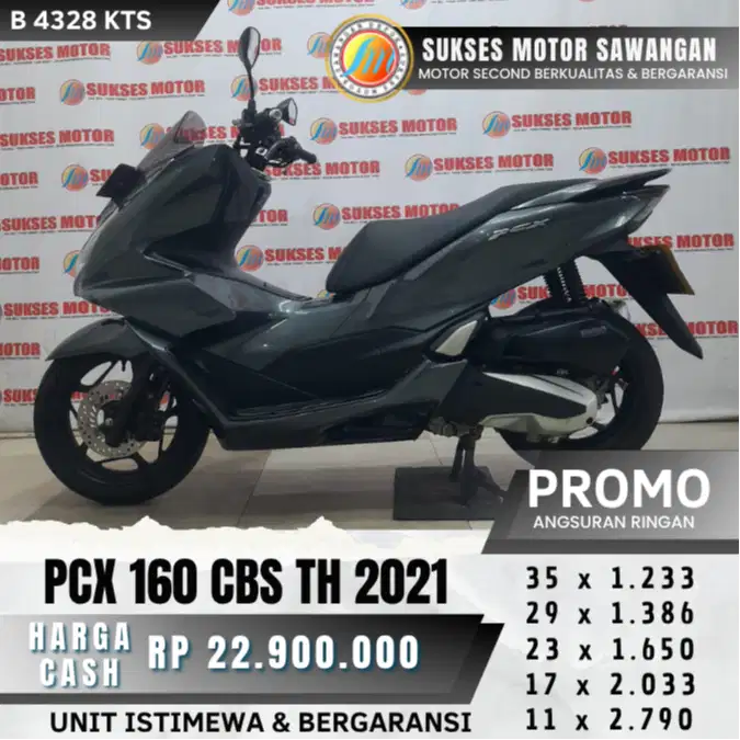 CASH KREDIT HONDA PCX 160 CBS TH 2021 UNIT MULUS ISTIMEWA BERGARANSI