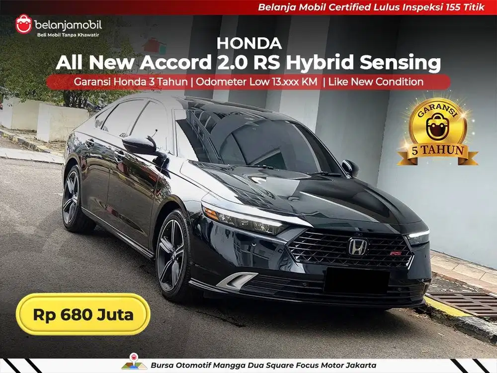 [ LOW KM 13RB ] Honda Accord 2.0 RS E-HEV Hybrid Sensing 2024/2025
