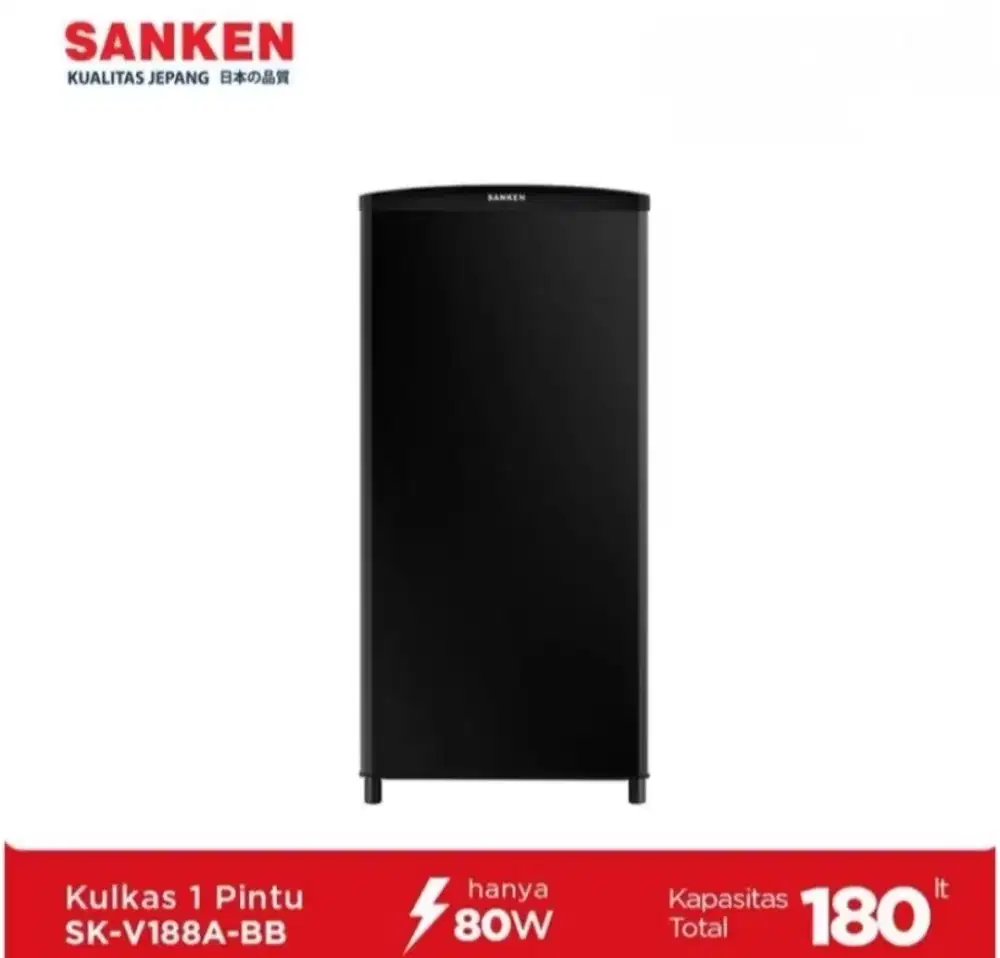 KULKAS 1 PINTU SANKEN SK-V188A-BB