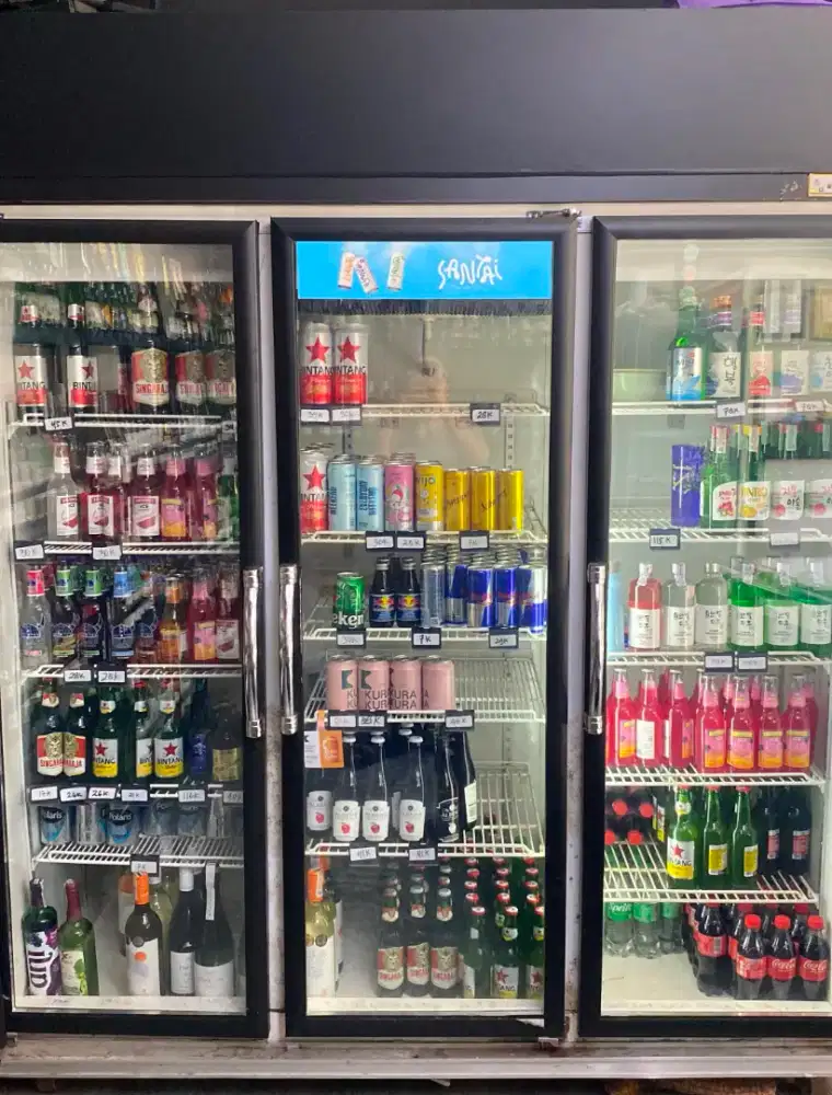 JUAL SHOWCASE CHILLER 3 PINTU GEA EXPO 1500