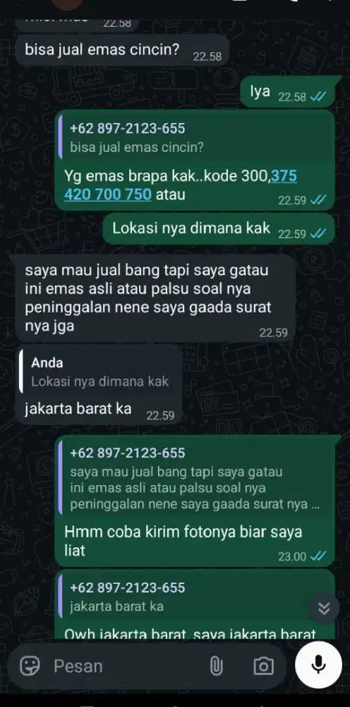 BOLEH KAK YG MAU JUAL KITA TERIMA SESUAI PASARAN