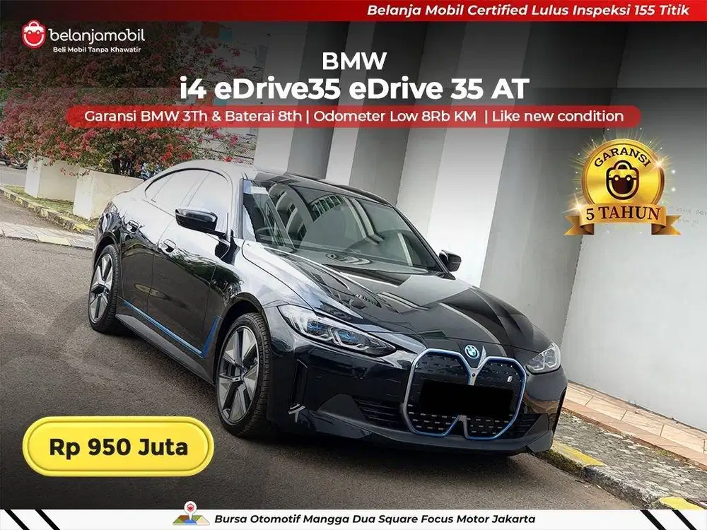 [ KM LOW 8RB ] BMW i4 i 4 eDrive35 eDrive 35 AT 2024/2025 Black