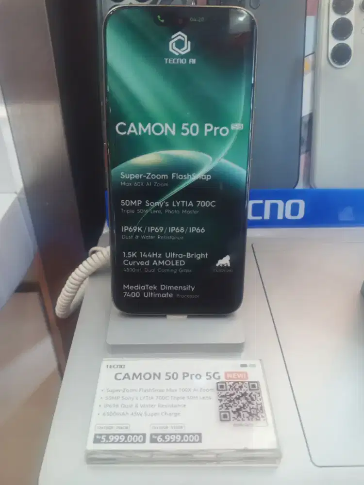 TECNO CAMMON 50 pro 5G Promo cicilan pakai home credit cukup KTP