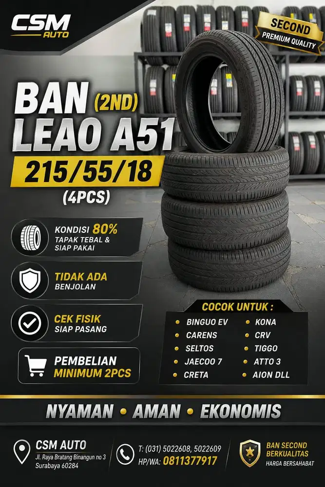 Leao A51. 215/55/18. Utk Binguo EV