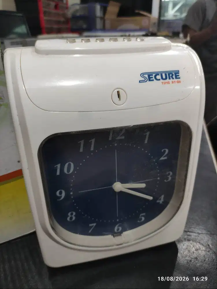 Mesin Absen Absensi Ceklok check clock kartu absen analog merk Secure