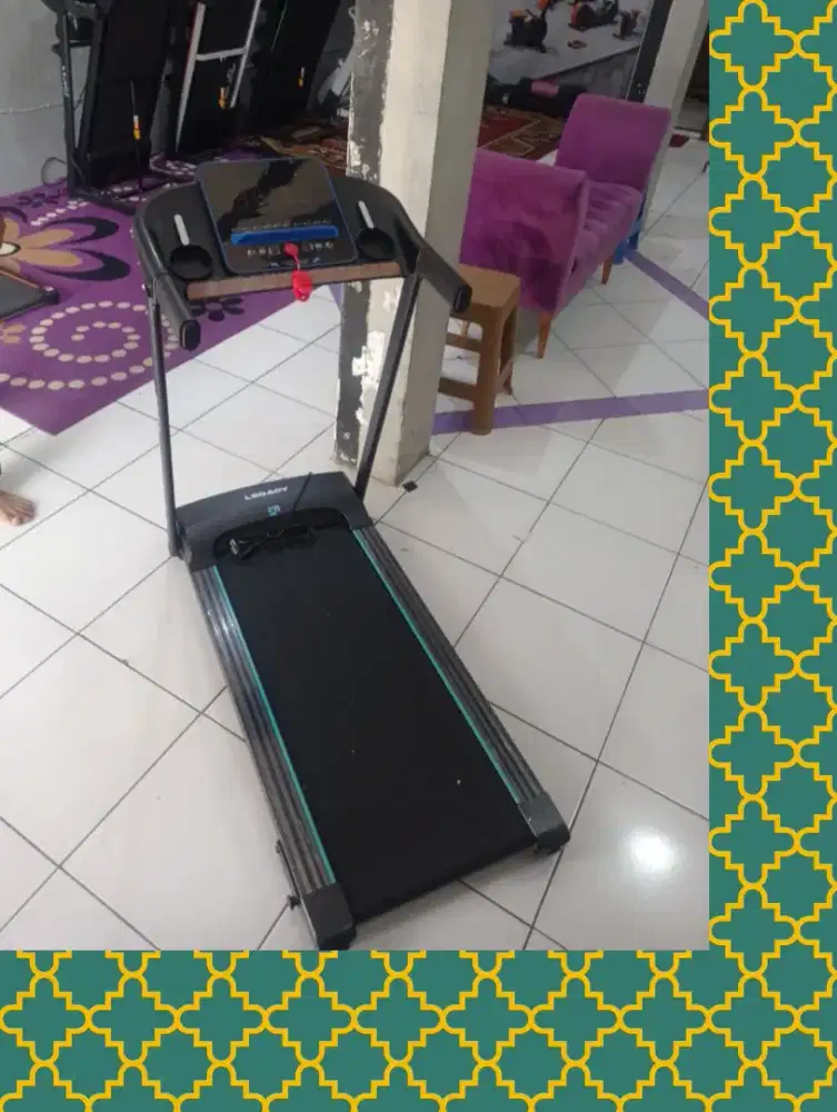 Treadmill elektrik Legacy Blue Elford alat olahraga CFF-029