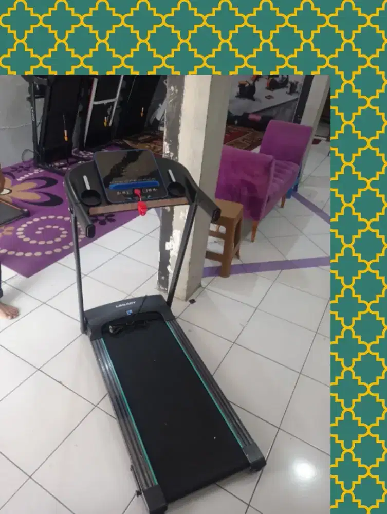 Treadmill elektrik Legacy Blue Elford alat olahraga CFF-029