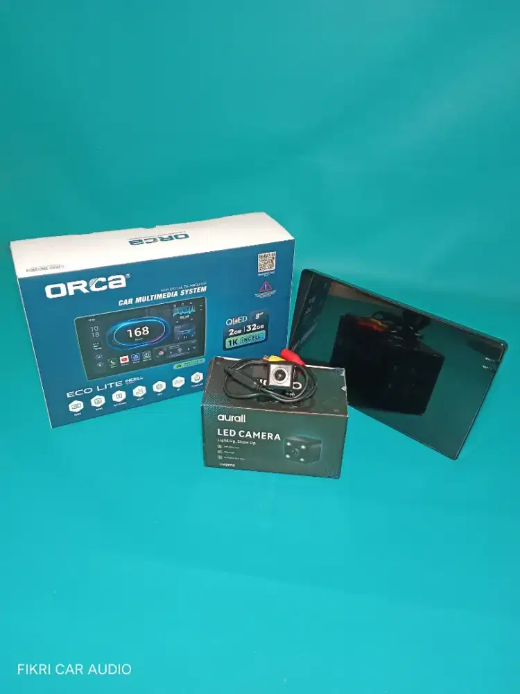 Head Unit Android ORCA ECO LITE ADR-9988 9 2/32 QLED & Camera Parkir