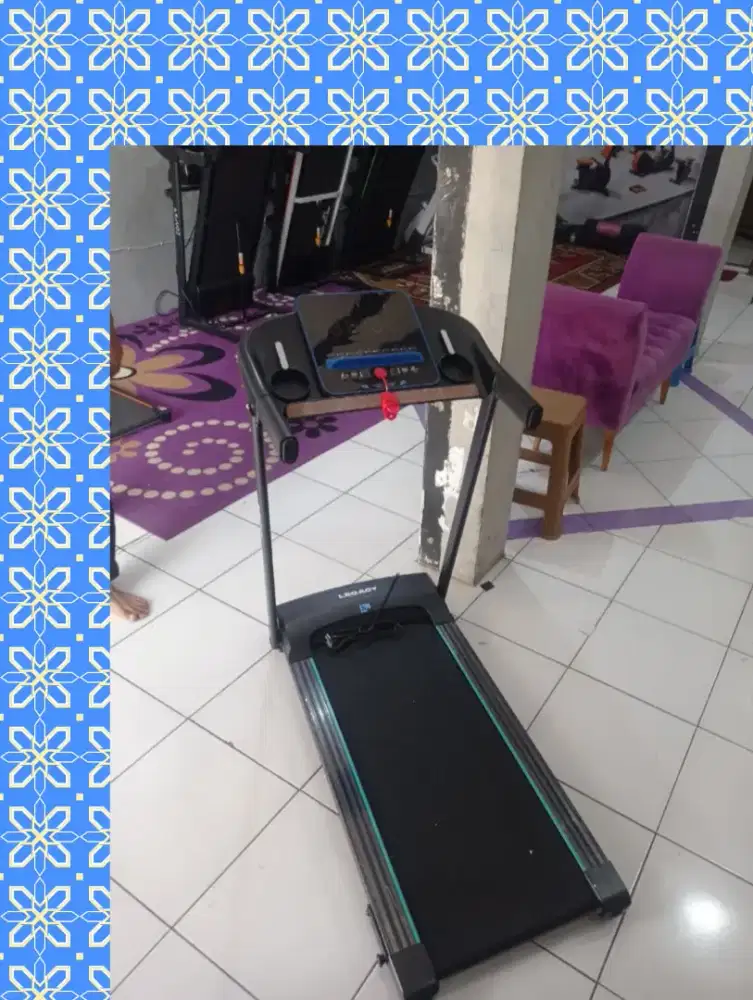 Treadmill elektrik Legacy Blue Elford alat olahraga CFF-029