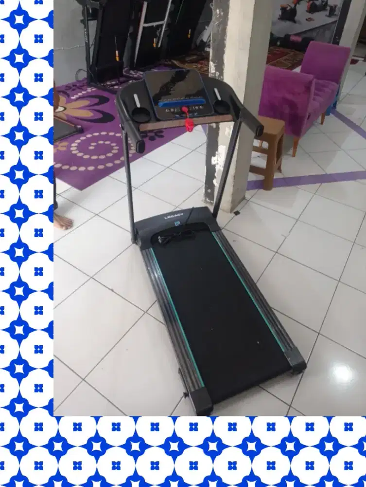 Treadmill elektrik Legacy Blue Elford alat olahraga CFF-029