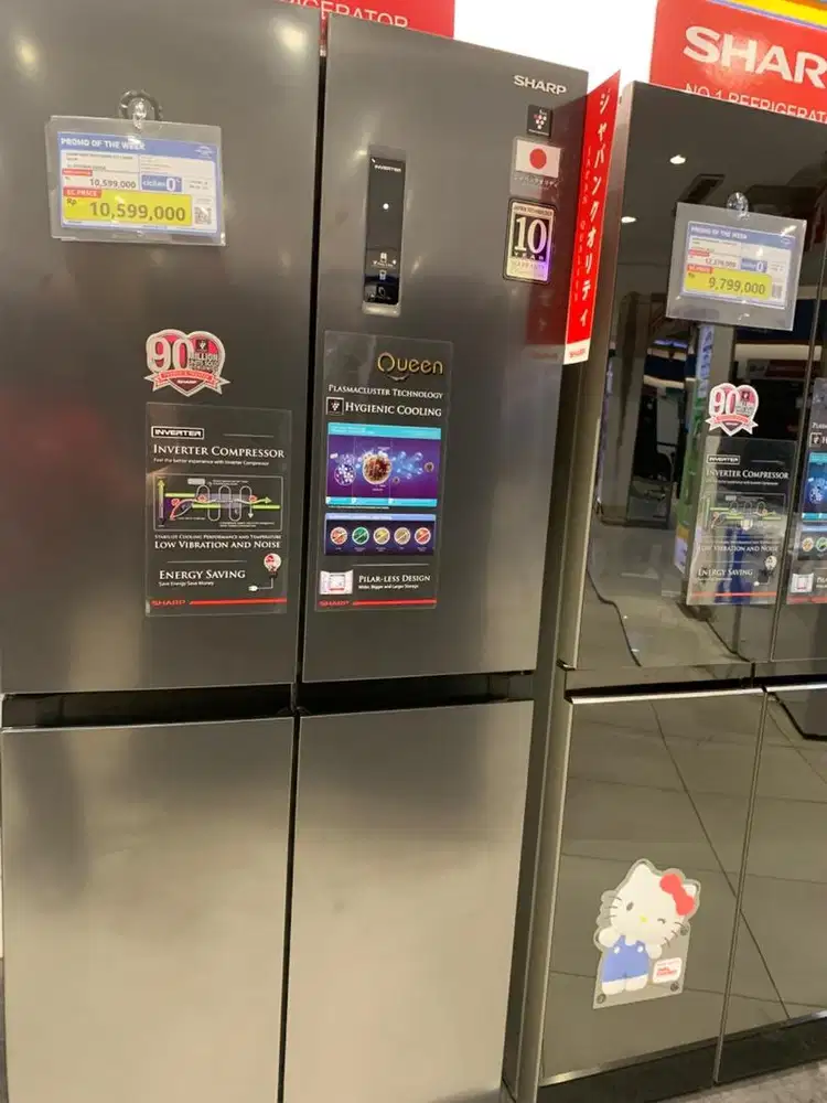Sharp refrri multidoor 472L dark silvef